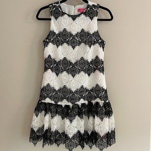 Betsey Johnson Drop Waist Lace Cocktail Dress - Size 2